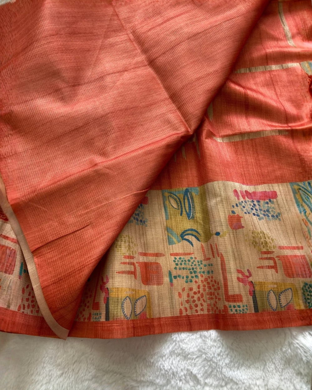 Pure Tussar silk saree - Image 3